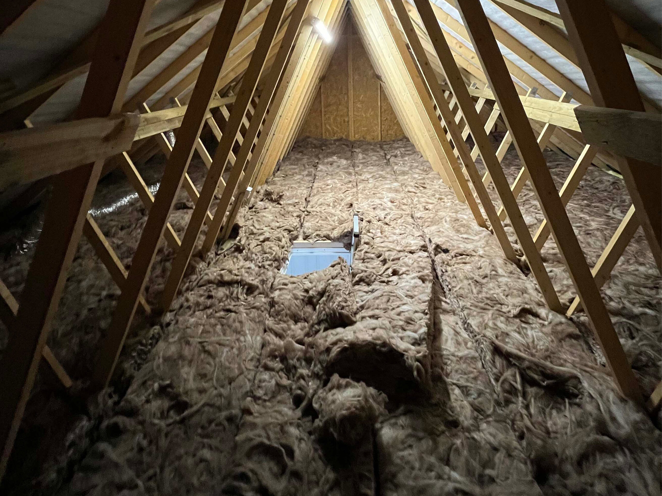 Before photo of an unboarded loft space in Sussex